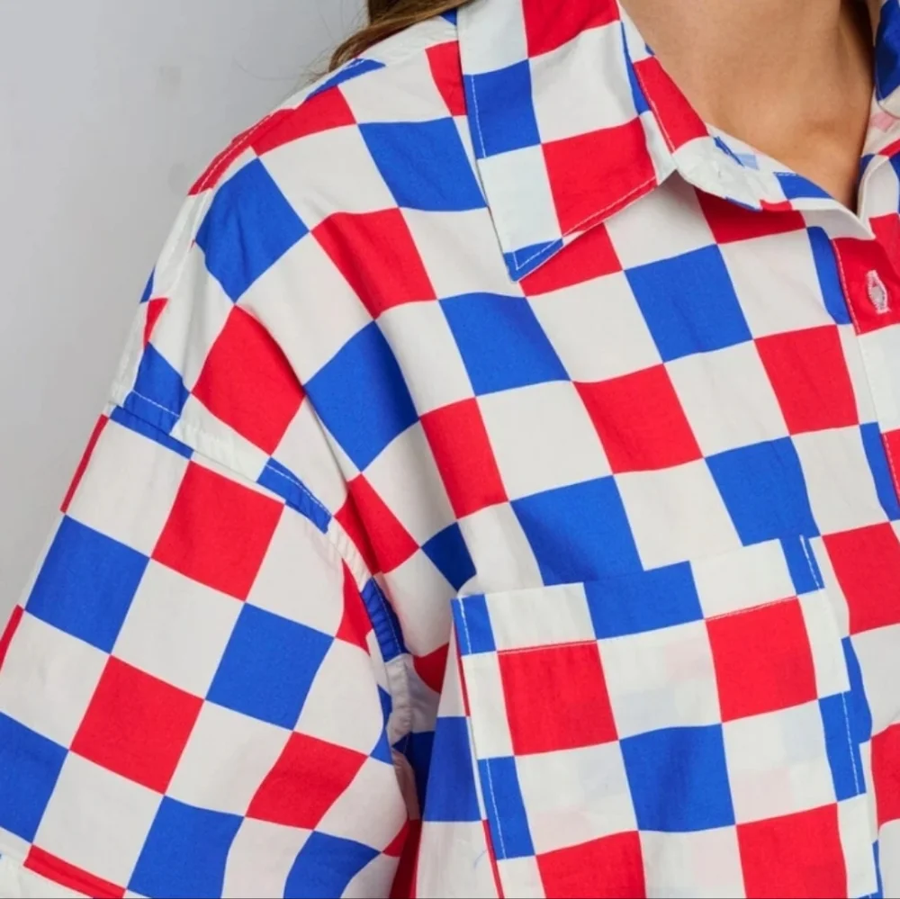 Fantastic Fawn Colorful Checkered Dress New In Poly Bag Size S/M/L available - Picture 3 of 10